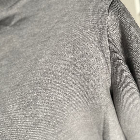 Zara grey one shoulder ruffle crop sweater. Size small NWT - Picture 6 of 11